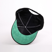 Gorra de Béisbol Unisex Negra de Algodón con Logotipo Bordado Personalizado al por Mayor, Ajustable con Broche a Presión para Hombre