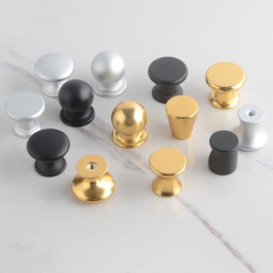 Meuble de rangement moderne noir et or style antique avec poignées en laiton, poignées de tiroir et boutons de porte d'armoire de cuisine - Vente chaude - Product Image 3