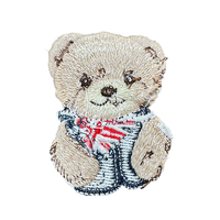 En gros, patchs brodés 3D à coudre sur toile, motifs ours, anime, alphabet, cœur, pour chapeaux, vêtements pour enfants et décoration de breloques de sac DIY