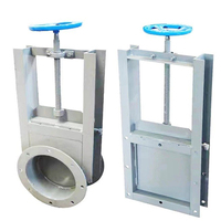Válvula de Compuerta Deslizante Tipo Pared Fluida, Válvula de Penstock para Silo, Válvula de Cuchilla Deslizante Manual para Fluidos, Fabricante Chino