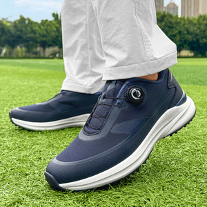 Chaussures <span class=keywords><strong>de</strong></span> <span class=keywords><strong>golf</strong></span> pour hommes et femmes, confortables, imperméables, avec bouton automatique, lacets rétractables, antidérapantes, avec clous fixes, chaussures <span class=keywords><strong>de</strong></span> <span class=keywords><strong>golf</strong></span> d'extérieur - Product Image 6