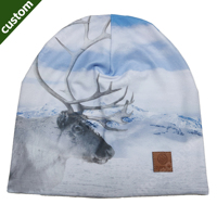 Gorros de Ciclismo y Senderismo Personalizados para Exteriores, de Doble Capa, Cálidos y Ligeros, con Parche de Cuero con Logotipo