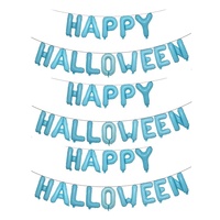 Décoration de fête, ballons en aluminium de 18 pouces, ballons en mylar, ballons en feuille d'aluminium à thème Happy Halloween, ensemble de ballons pour les fournitures d'Halloween