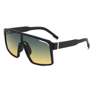 Lunettes de soleil de sport à monture intégrale, verres dégradés, protection UV 100%, sports de plein air, unisexe, adulte - Product Image 4