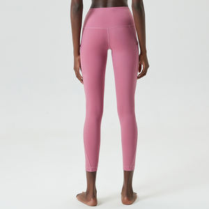 Pantalon de yoga extensible <span class=keywords><strong>taille</strong></span> haute pour femmes poches Leggings d'aérobic serrés de <span class=keywords><strong>grande</strong></span> <span class=keywords><strong>taille</strong></span> pour le sport de printemps et d'été Fitness - Product Image 5