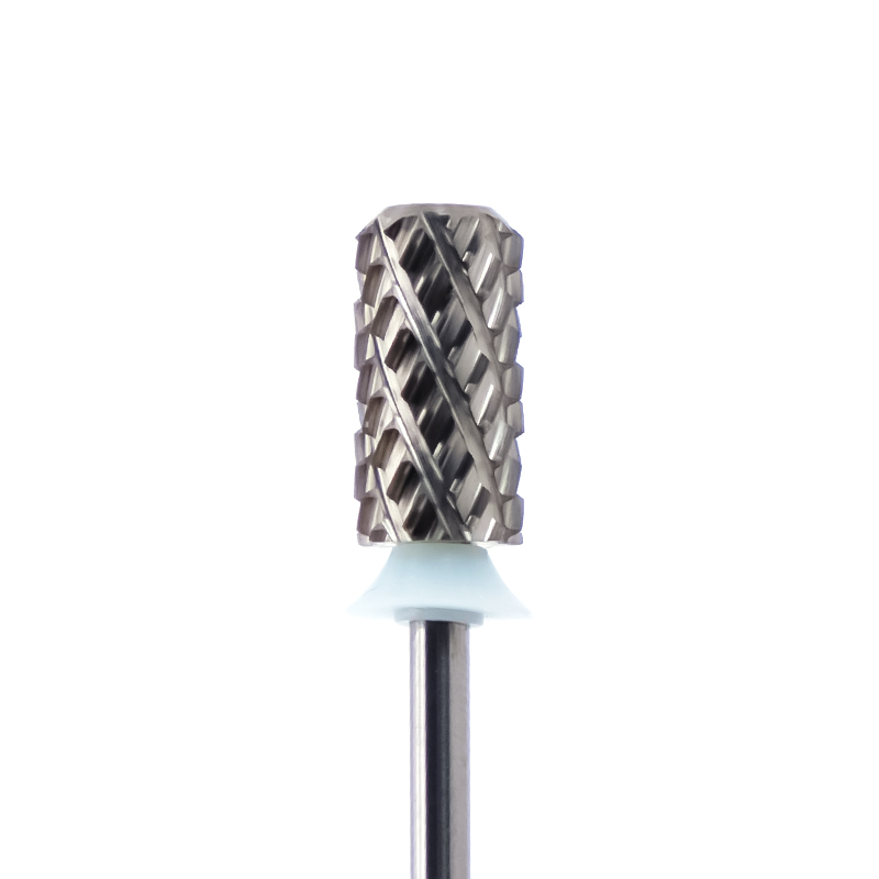 4XC Carbide Nail Safety Bit Stainless Steel Large Barrel Chamfer Bits Acrylic Dipping Powder Metal Nail Drill Bits