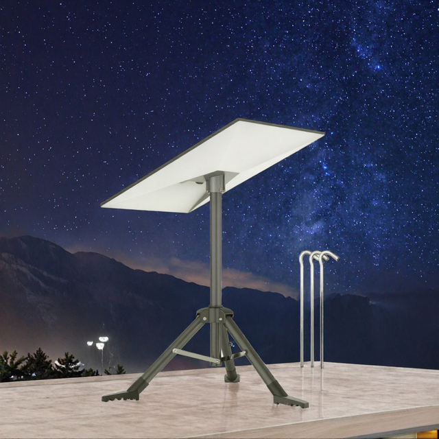 Camping Portable Aluminum Alloy Starlink Mini Adjustable Tripod Stand with Adapter 27" Extended Height Compact Folding Support