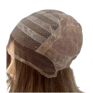 <span class=keywords><strong>Aliexpress</strong></span> compras en línea peluca larga de alopecia para mujeres marrón claro europeo virgen cabello humano transparente seda Base encaje médico - Product Image 1