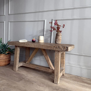 Banco de Madera Maciza Moderno y Duradero para Interiores, Ideal para Comedor, Entrada, Sala de Estar, Hotel o Cafetería, Venta al Por Mayor - Product Image 5