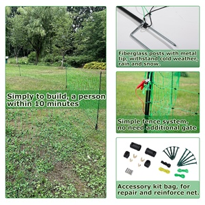 Rete Elettrica Verde <span class=keywords><strong>per</strong></span> Pecore, Capre, Maiali e Cani, Recinzione Elettrica in Rete Metallica - Product Image 3