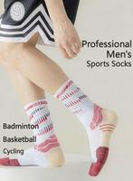 Chaussettes de basketball professionnelles pour hommes, longues, en tissu éponge, absorbant la transpiration, anti-odeurs, chaussettes de sport montantes haut de gamme pour hommes