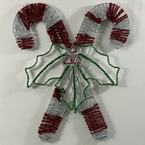 2D giáng sinh Nạng mô hình LED cầu vồng ánh sáng không thấm nước IP44 kỳ nghỉ ngoài trời trang trí khung kim loại khung sắt Motif đèn - Product Image 3