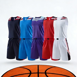 Hochwertiges Basketball-Set für Kinder, Jugendliche und Erwachsene mit Trikots und Shorts, Anpassbares Logo - Product Image 1
