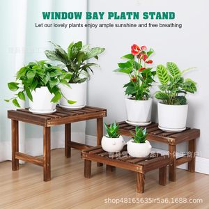 Wooden Flower Stand 3 Tier Multi Layer Storage <b>Rack</b> For Indoor Outdoor Plants Greenery Succulent Display <b>Shelf</b> - Product Image 2