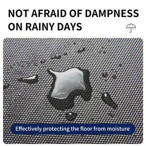 Paillasson élastique King, rectangulaire, minimaliste, pour extérieur, imperméable, en fibre de polyester, antidérapant, couleur unie, nettoyage facile - Product Image 4