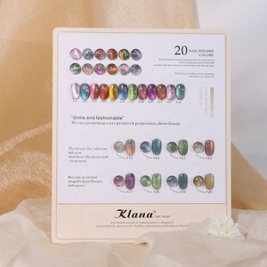 Ensemble de vernis gel Galaxy Chameleon Cat Eye, 20 couleurs magnétiques multicolores, gel à effet de changement de couleur avec nuancier pour la sélection des salons de manucure - Product Image 3