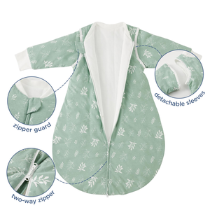 Sac de couchage 100% coton imprimé dinosaure <span class=keywords><strong>3</strong></span>,<span class=keywords><strong>5</strong></span> <span class=keywords><strong>Tog</strong></span> avec manches amovibles 68-80 cm/6-14 mois - Product Image 4