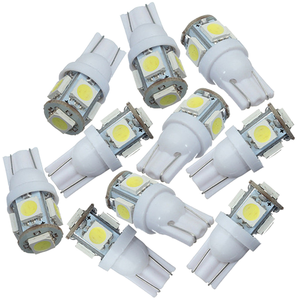 12 वी 10 एलईडी बल्ब W5W 194 168 5smd 5050 सुपर उज्ज्वल कार प्रकाश आंतरिक गुंबद मानचित्र लाइसेंस प्लेट के लिए - Product Image 1
