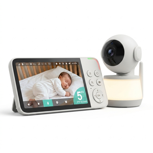 KT564W Tuya <b>Smart</b> WiFi Baby Monitor 5 Inch IPS 720P Screen with AI Motion Crying Detection and Night <b>Light</b> - Product Image 1