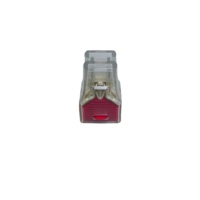 BELEKS Bloc de jonction rapide 4 ports 32A en cuivre, connecteur de câblage à raccordement rapide pour conducteurs rigides et toronnés 4mm² PC 3P/4P/2P