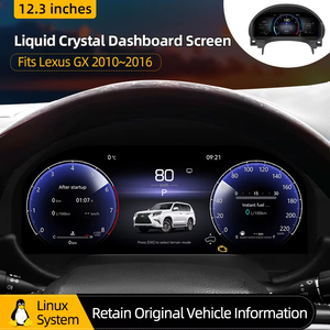 สำหรับ Lexus GX400 GX460 GX470 ปี 2010-2021 อัพเกรดแผงหน้าปัดดิจิตอล LCD พร้อม GPS มาตรวัดความเร็ว คลัสเตอร์หน้าปัดแบบดิจิตอล - Product Image 1