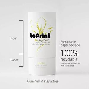 Cajas de Embalaje para Té 100% Libres de Plástico, Tubo de Papel Kraft Reciclado con Logotipo Personalizado, Embalaje Cilíndrico para Té con Relieve para <span class=keywords><strong>Sushi</strong></span> - Product Image 4