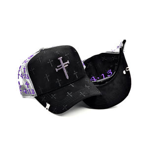 Toptan moda New York 5/6 Panel pamuk spor kap 3D nakış logosu beyzbol kapaklar La Nube orijinal - Product Image 6