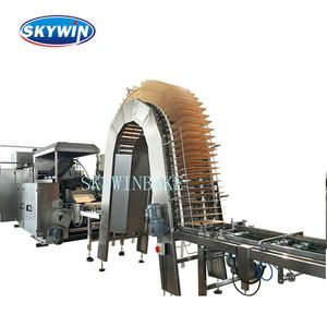 Skywin New Nhãn Hiệu <span class=keywords><strong>Wafer</strong></span> Biscuit Máy Mini Enrobing Sô Cô La 5 Hai Lớp <span class=keywords><strong>Wafer</strong></span> Dòng Máy - Product Image 1