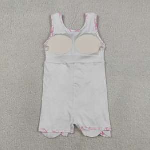 RTS Fashion Robe-short de sport pour petites filles, style décontracté, à motifs floraux et nœuds, avec bord festonné, doublée, pour le yoga et le tennis, vêtements assortis pour sœurs - Product Image 4