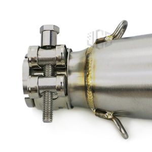 Tubo de escape medio para motocicleta, silenciador de enlace de conexión deslizante para Piaggio MP3 <span class=keywords><strong>125</strong></span> 250 300 LT BEVERLY <span class=keywords><strong>125</strong></span> 300 <span class=keywords><strong>X10</strong></span> <span class=keywords><strong>125</strong></span> - Product Image 5