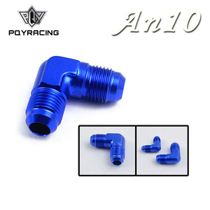 Poyracing An4 90 Degree <b>Double</b> Threaded Fuel Pipe <b>Adapter</b> Nut For Retrofit Upgrade - Product Image 3