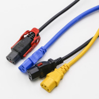 C14 à c13 iec serrure cordon d'alimentation pc cordon d'alimentation Z-LOCKING