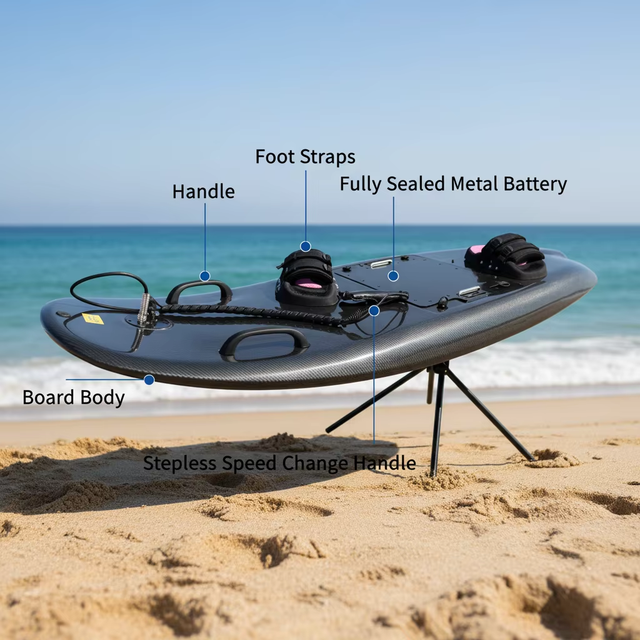 Powerful Electric Surfboard with Carbon Fiber & Jet Motor Stable Ski Jet Board for Surfing