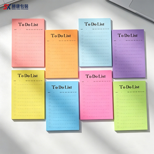 8 Colors To Do List Notepad Tearable Thick Paper Day Planner - Product Image 1
