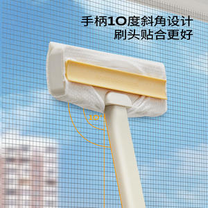 Brosse de nettoyage pour fenêtre avec support pour serviette, outil de nettoyage jetable pour les interstices des fenêtres - Product Image 5