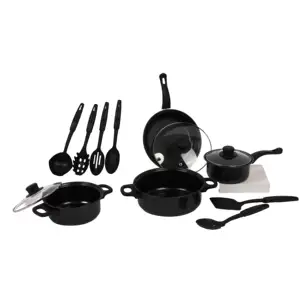 Non Stick Cookware Pots And Pans Kitchen Sets With Glass Lid Cast Iron Cooking All Clad Pot Set Price