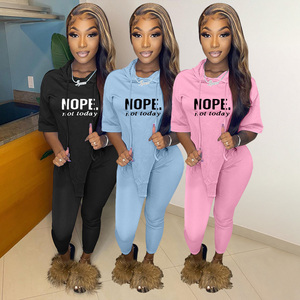 No non oggi abiti pantaloni della tuta e felpa con cappuccio da donna Set felpe con cappuccio da donna - Product Image 2