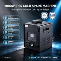 Machine à étincelles froides 1000W IP65 étanche DMX512 pour effets pyrotechniques de scène extérieure, idéale pour mariages, concerts et événements