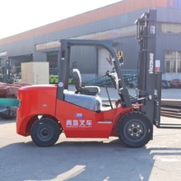 Chariot élévateur diesel 2026 de 3 tonnes et 3,5 tonnes, 3 sections, levée de 4500 mm pour opération en conteneur, fourches à distance réglable