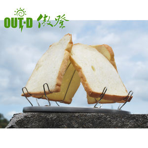 Estufa plegable de acero inoxidable tostadora 4 rebanadas tostadora plegable tostadora <span class=keywords><strong>para</strong></span> acampar al aire libre picnic - Product Image 6