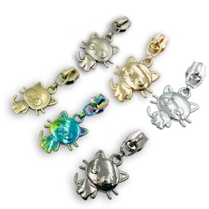 Prêts à être expédiés : Tirettes et têtes de fermeture éclair métalliques de haute qualité, sans nickel, à verrouillage automatique, pour 5 (unités) #   Fermeture éclair en nylon (alliage de zinc) - Product Image 4