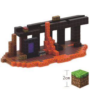 Bloques de Construcción Magnéticos Estilo Mine Cube Craft con Patrones Personalizados Juguetes Montessori Rompecabezas <span class=keywords><strong>3D</strong></span> - Product Image 2