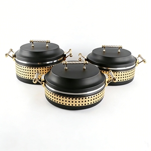 Juego <span class=keywords><strong>de</strong></span> 3 Recipientes para Calentar Comida, 3.5L, 4.5L, 5.5L, Gran Capacidad, Aislados, para Buffet <span class=keywords><strong>de</strong></span> Hotel, Catering, Directo <span class=keywords><strong>de</strong></span> Fábrica - Product Image 1