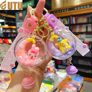 Dessin animé Rickety Lab porte-clés mignon poupée de Noël bulle perlée livre voiture pendentif sac-F - Product Image 2