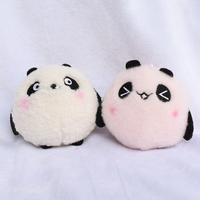 Personnalisation d'usine de haute qualité porte-clés mignon Mini Panda poupée pendentif en peluche jouet porte-clés en peluche personnalisé