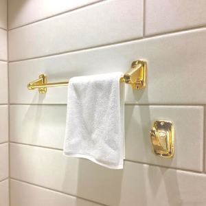 Châu Âu Mỹ <span class=keywords><strong>retro</strong></span> Mặt dây chuyền khăn giá PVD vàng phụ kiện phòng tắm gốm khăn <span class=keywords><strong>rack</strong></span>-làm bằng vật liệu gốm - Product Image 5
