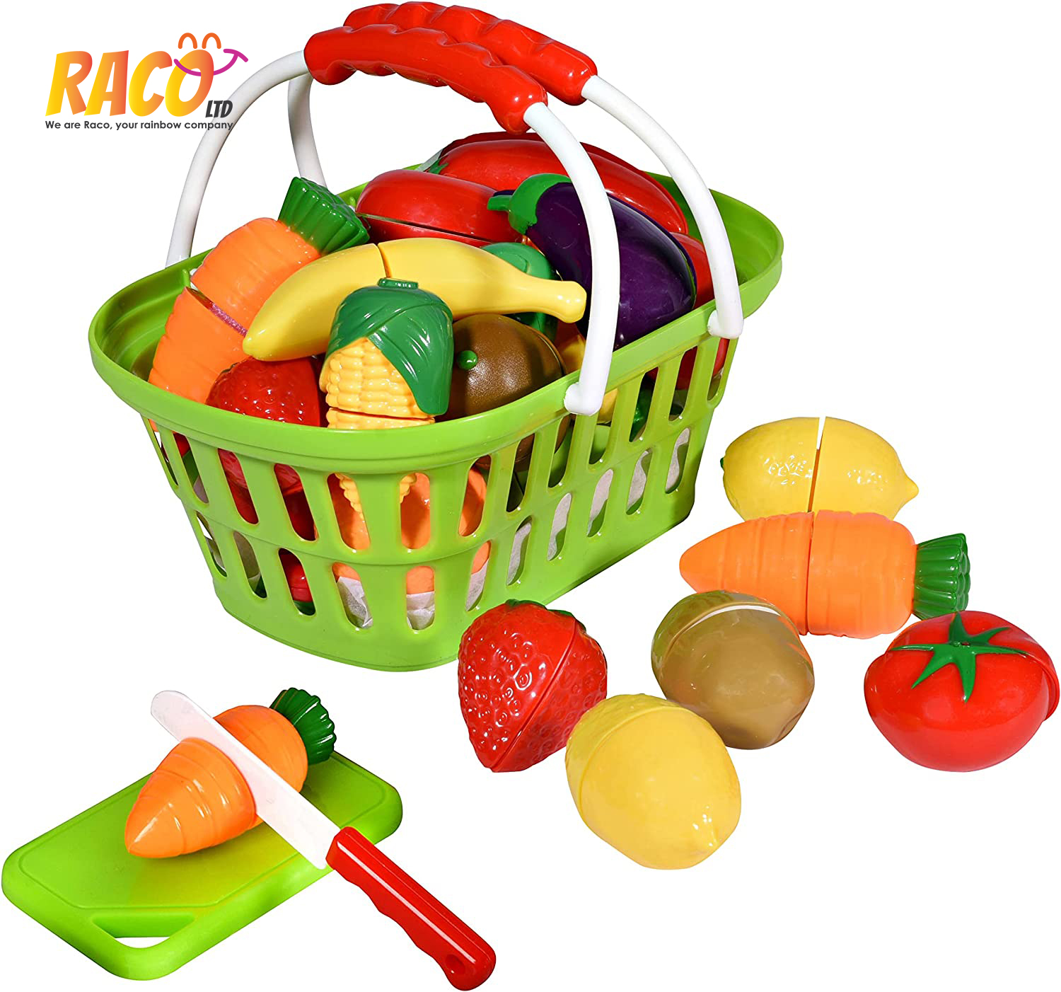 32 шт. Пластиковая разделочная играть еда игрушки для детей, игрушки для кухни, с рисунками фруктов и овощей аксессуары ролевые игры игрушки с ножом