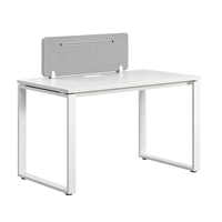Poste de travail modulaire pour personnel de bureau, table de travail ouverte pour 2/4/6 personnes avec cloison de séparation et armoire mobile sur pieds