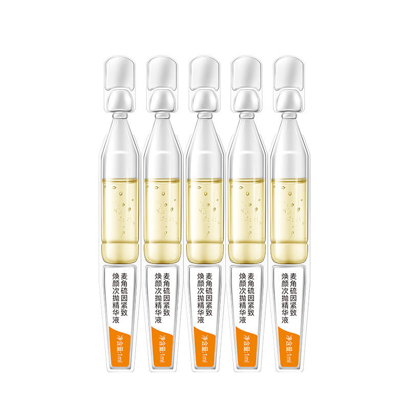 Private label wholesale skin repair antioxidant whitening face ampoule serum 1.5ml disposable ergothioneine ampoule serum