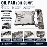 Coppa dell'Olio Motore Professionale per Mercedes-Benz, Codice OE 6420142300 6420145302, con Deflettori per Stabilità, in Alluminio Pressofuso Resistente